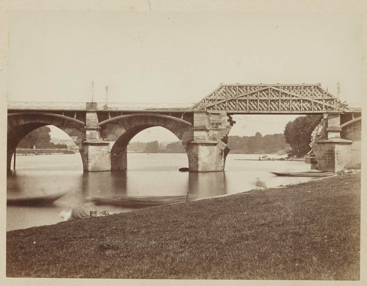 Fransa-Prusya Savaşı Sonrası Le Pont de Saint Cloud by Henri Bevan