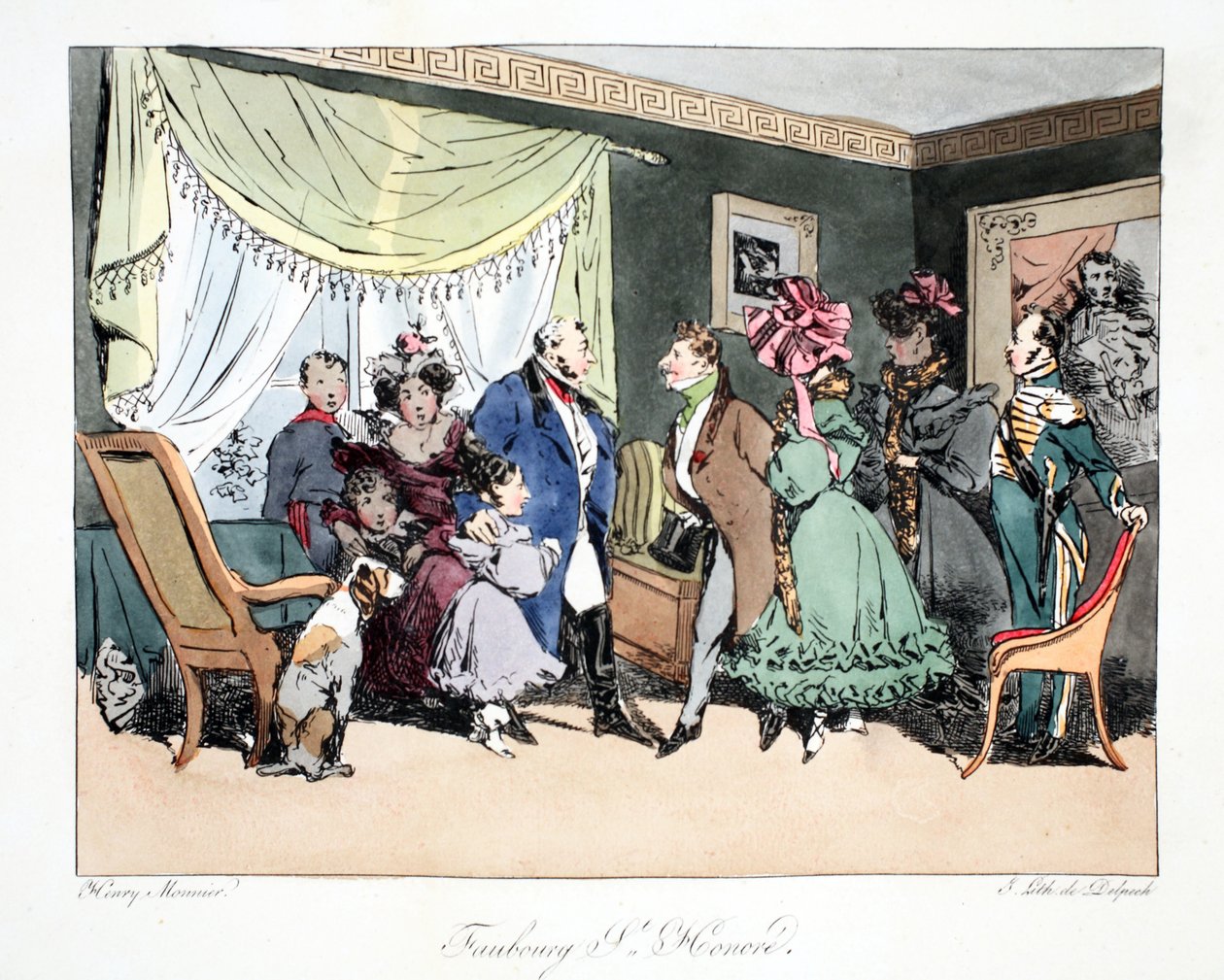 Faubourg St. Honoré, Henri Monnier tarafından 