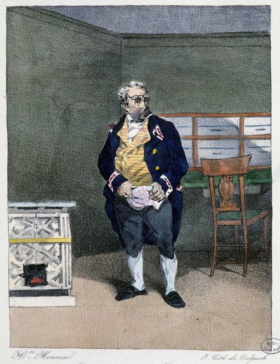 Ofis çocuğu - Henri Monnier tarafından “” İdari adetler”de by Henri Bonaventure Monnier