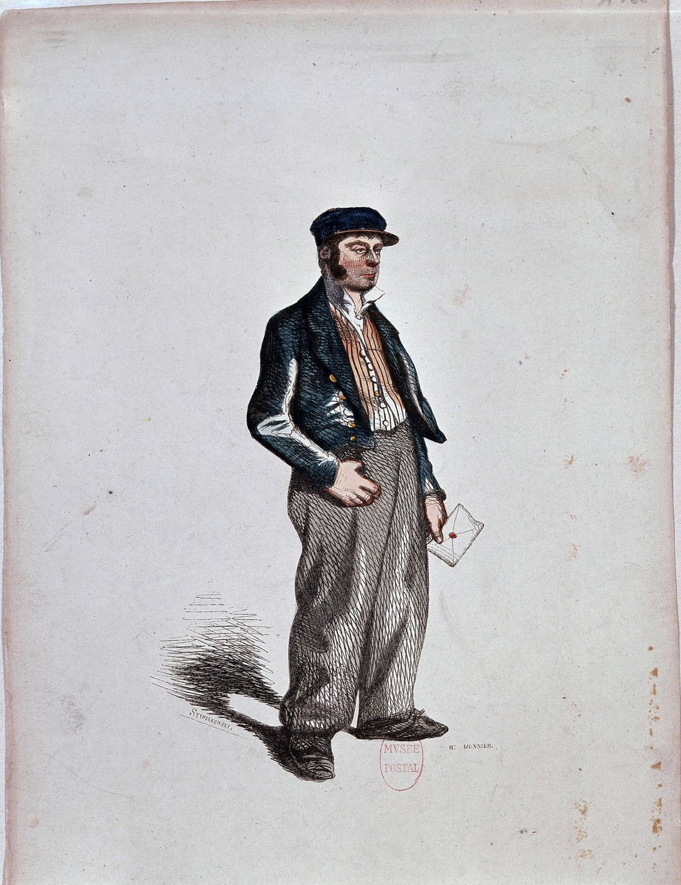 Komiser (Faktör) Henri Monnier, c. 1850 by Henri Bonaventure Monnier