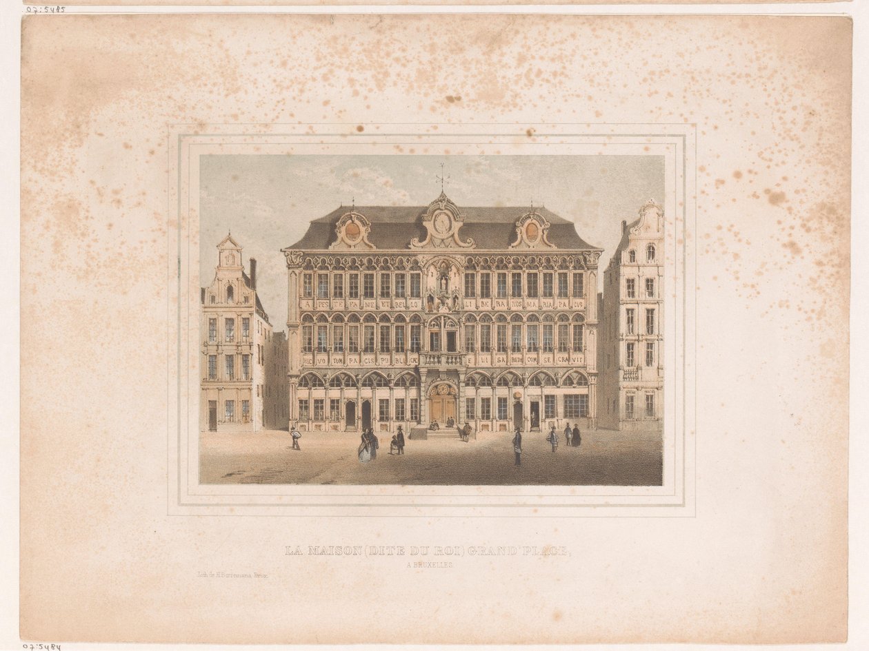 Gezicht op Maison Grand Place te Brussel Brüksel