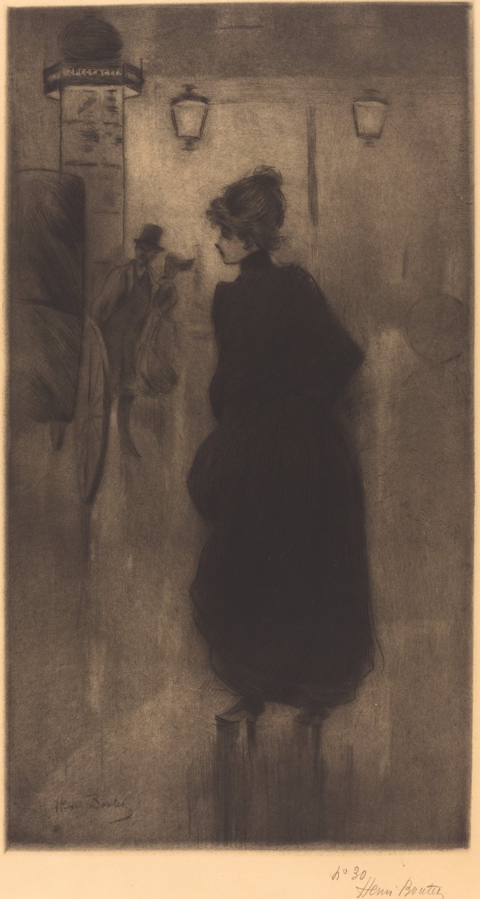 Parisli Kadın (Gecenin Etkisi) by Henri Boutet
