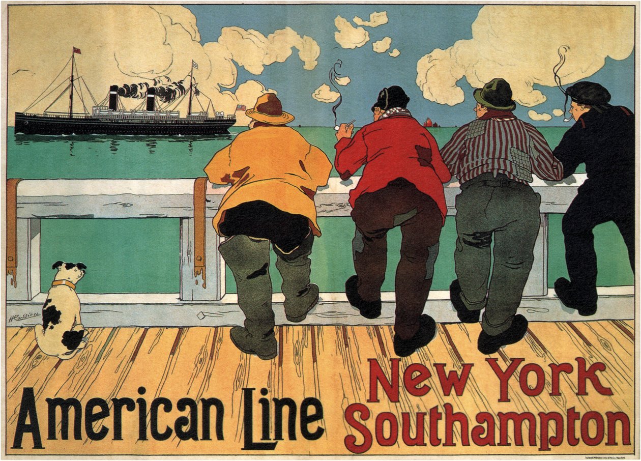 Amerikan Hattı, 1900 by Henri Cassiers