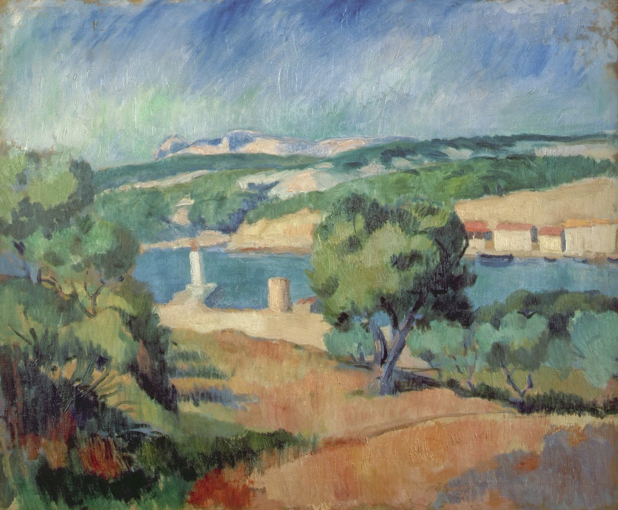 Tropez yakınlarında by Henri Charles (after) Manguin