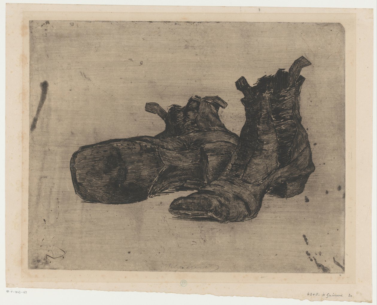 bot çifti by Henri Charles Guérard (signed by artist)