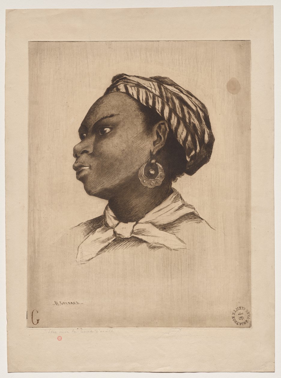 Afrikalı Bir Kadın, Eva Gonzalès'den Sonra by Henri Charles Guérard