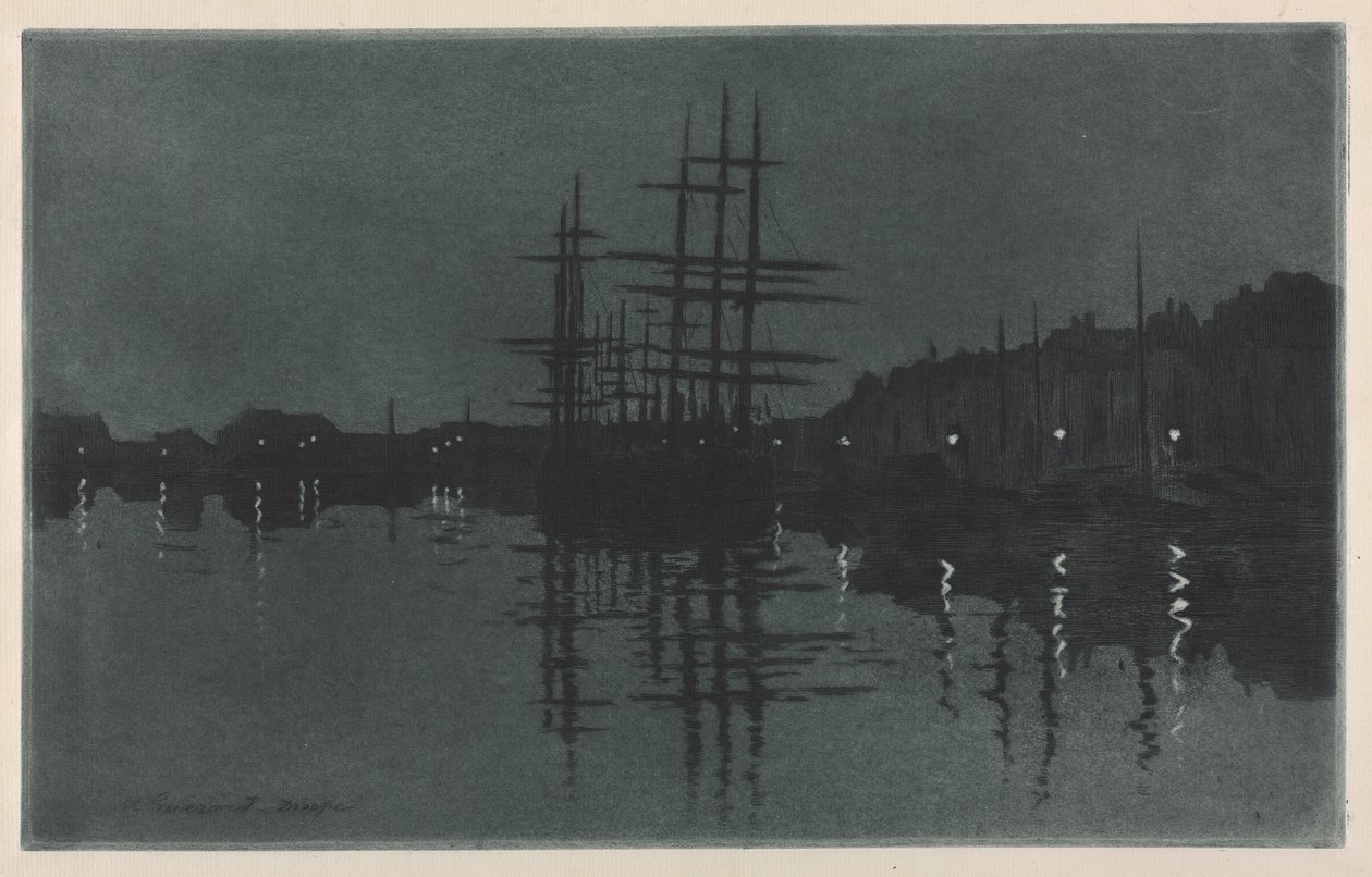 Dieppe'de Ay'ın Etkisi by Henri Charles Guérard