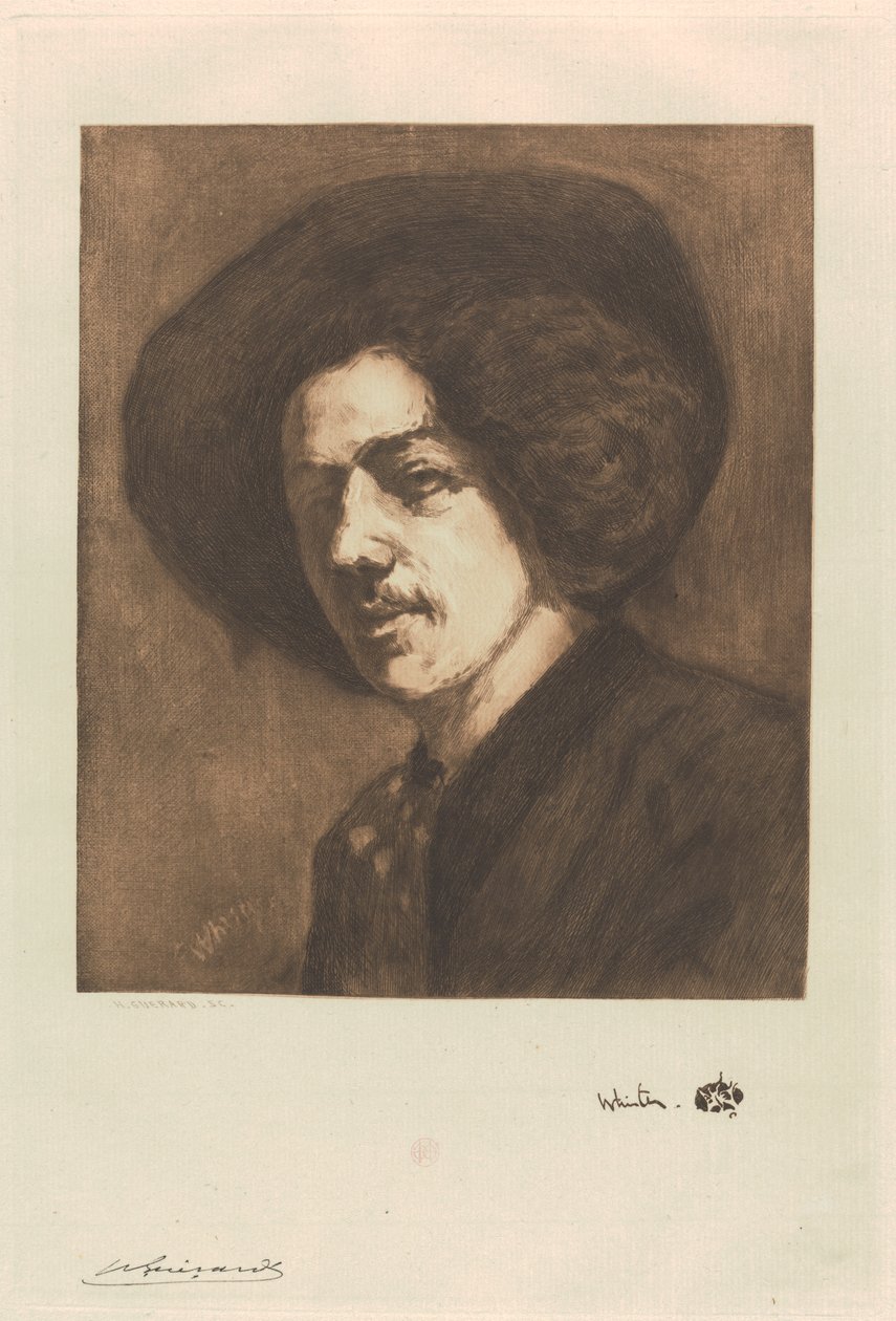 Whistler'ın Portresi by Henri Charles Guérard