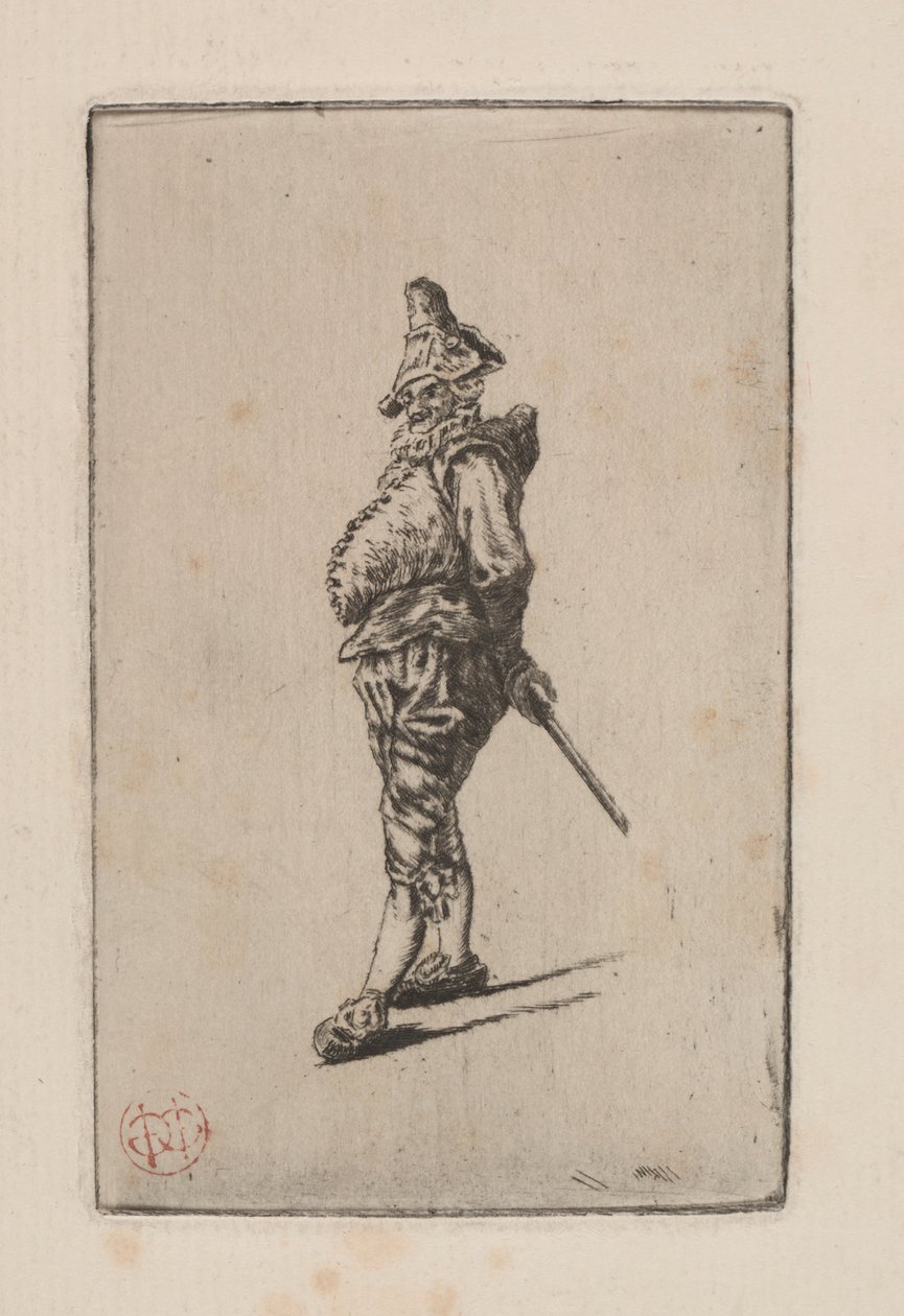 Punchinello, Meissonier'den sonra by Henri Charles Guérard