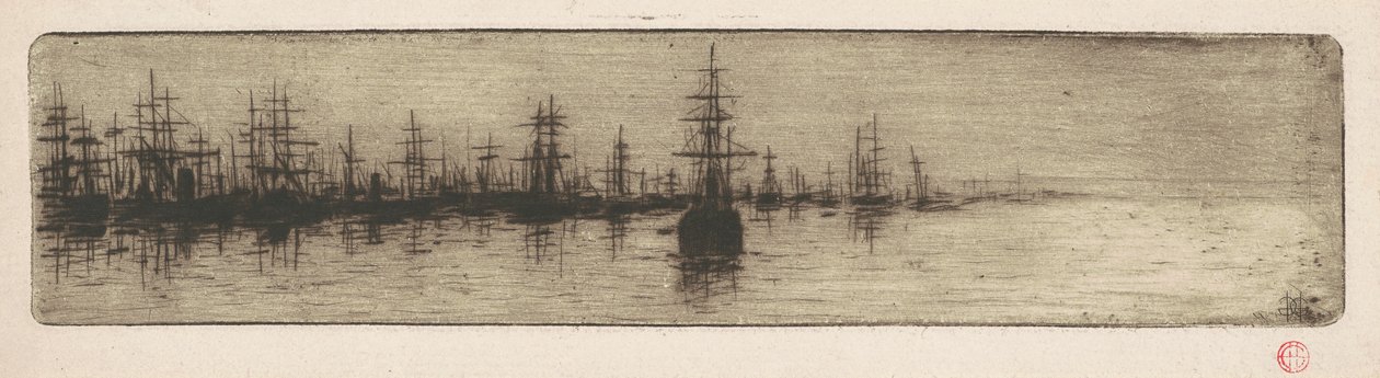 Limandaki Uzun Gemiler by Henri Charles Guérard