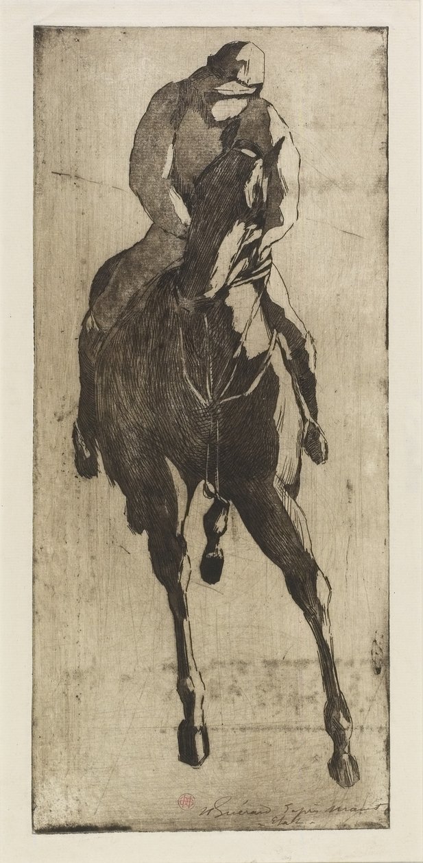 Yarış Atı, c.1888 (gravür ve aquatint) by Henri Charles Guérard