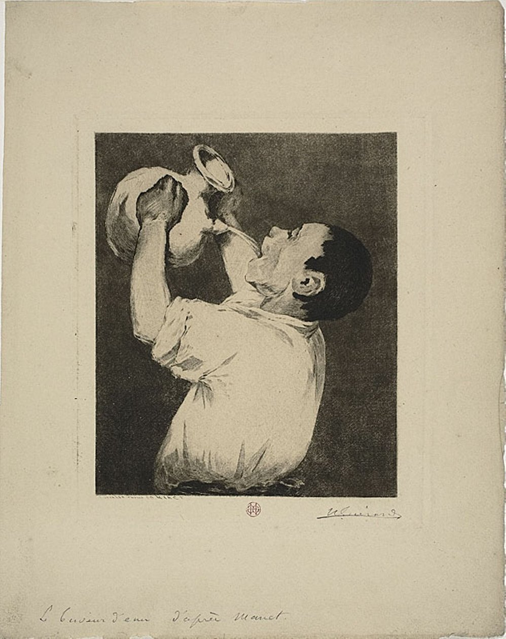 Su İçici by Henri Charles Guérard
