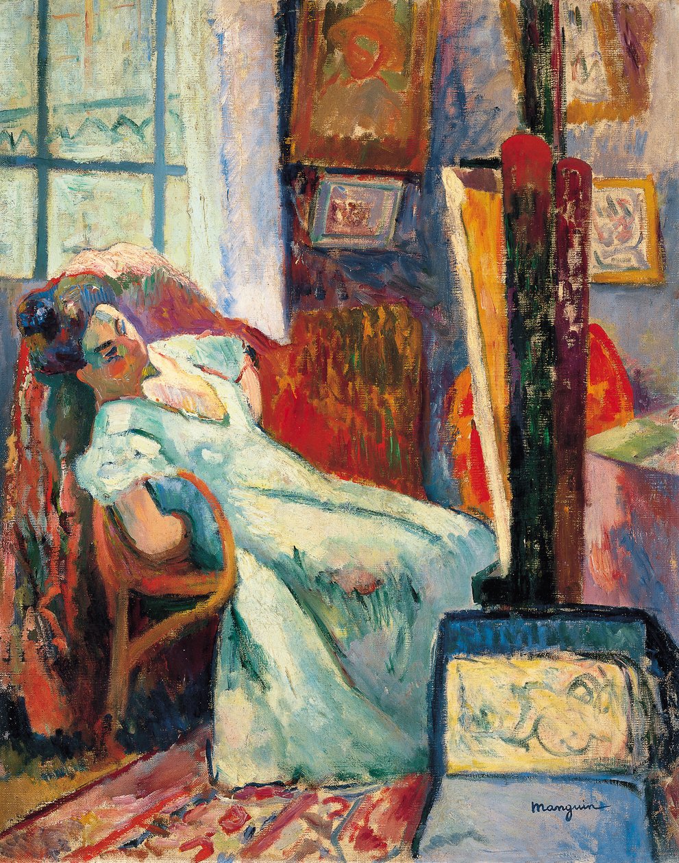 Dinlenme Modeli, 1905 by Henri Charles Manguin