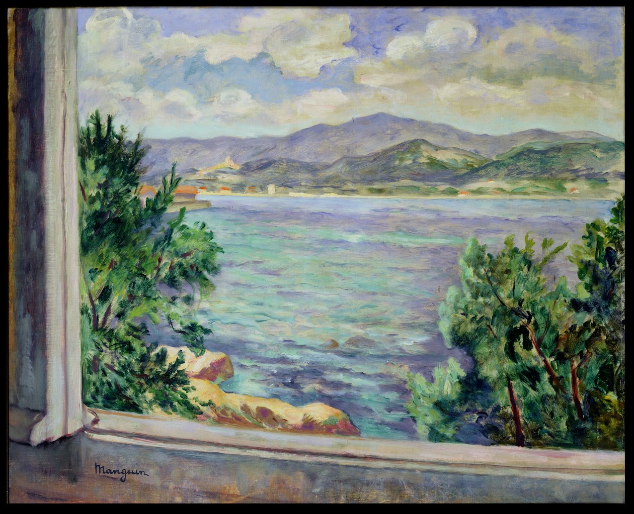 Oustalet'ten St. Tropez Körfezi by Henri Charles Manguin