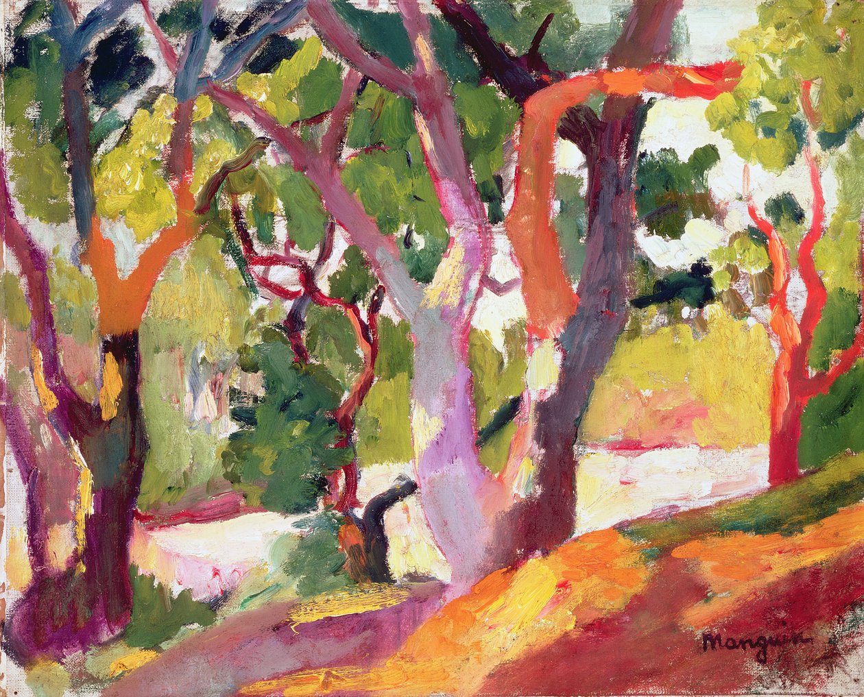 Ağaçlar (tuval üzerine yağlıboya) by Henri Charles Manguin