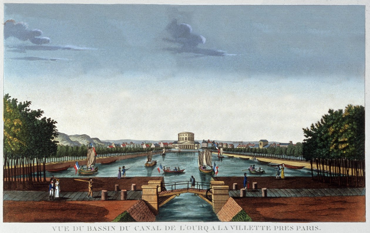 La Villette Havzası, Paris by Henri Courvoisier Voisin