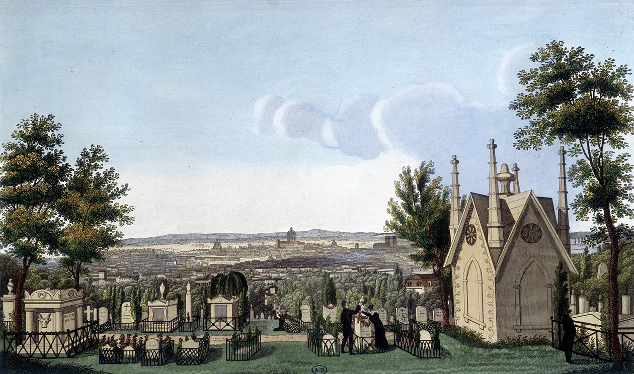 Père de Lachaise Mezarlığı - Courvoisier tarafından by Henri Courvoisier Voisin