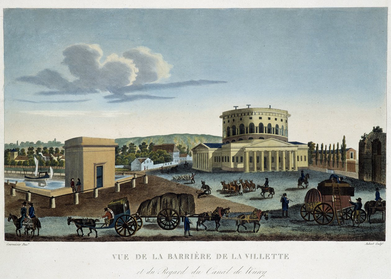Barriere de la Villette, 1820 dolaylarında - Courvoisier tarafından “” Paris