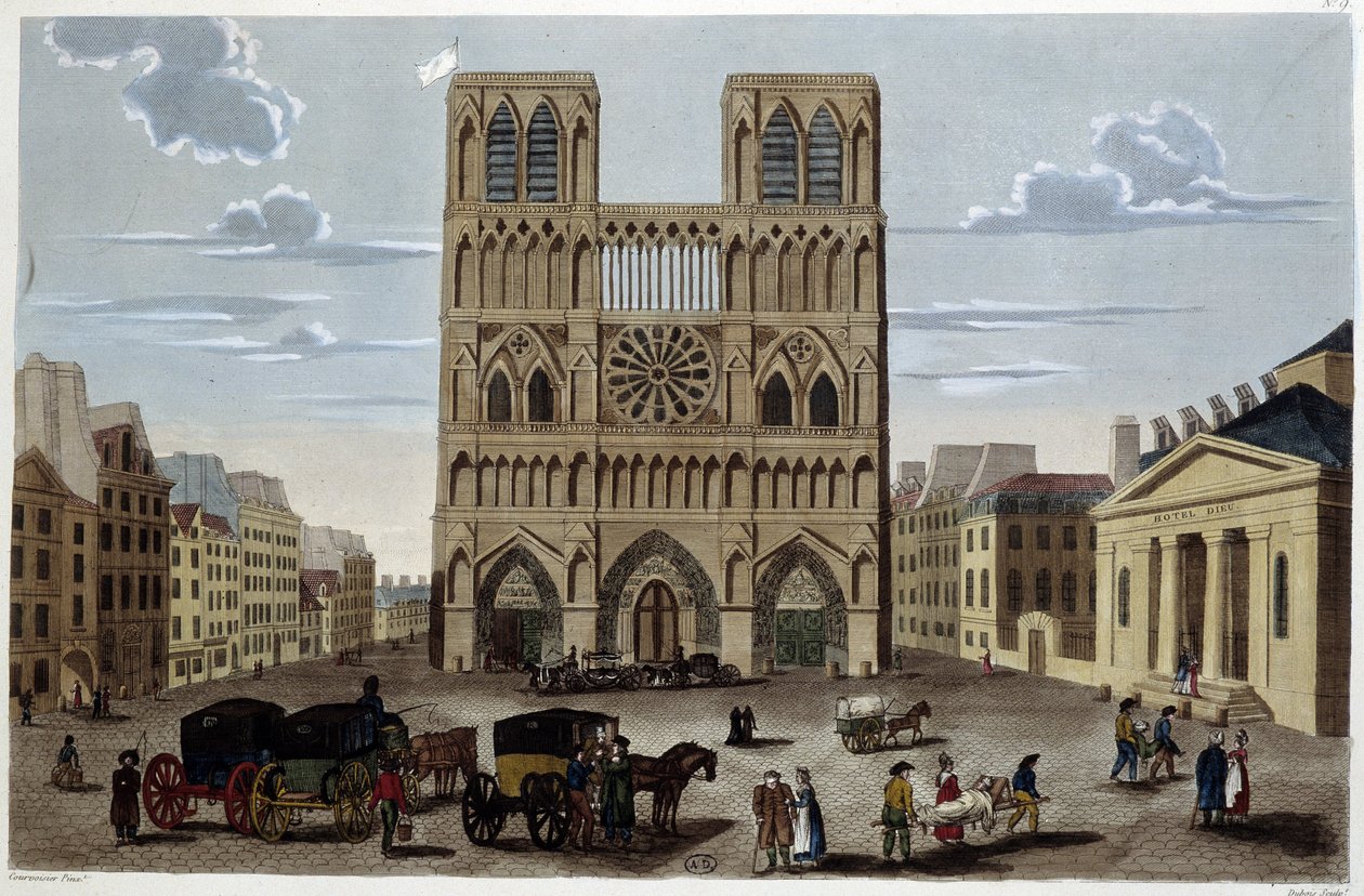 Notre Dame parvis - Courvoisier tarafından “” Paris