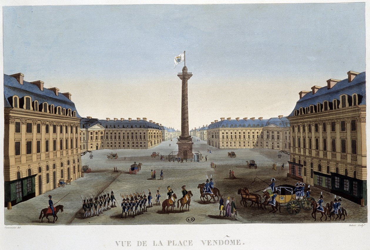 Place Vendôme - Paris, Courvoisier tarafından by Henri Courvoisier Voisin