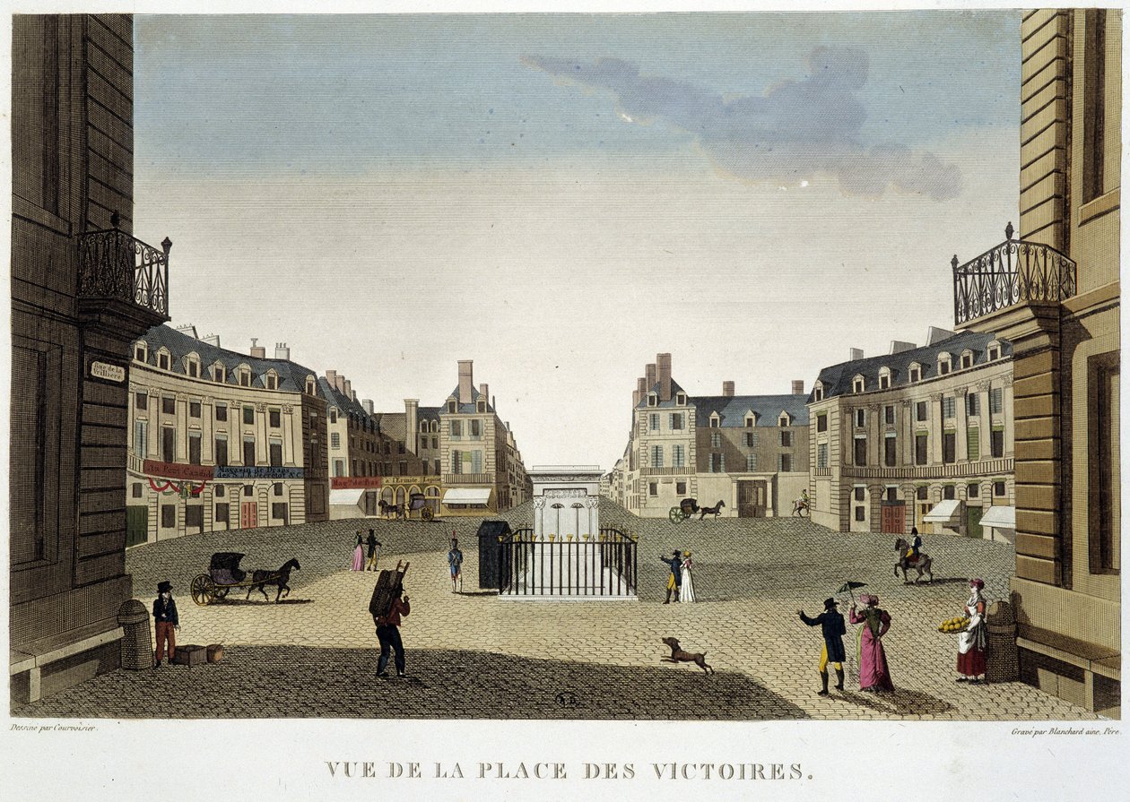 Place des victoires - Courvoisier tarafından Paris by Henri Courvoisier Voisin