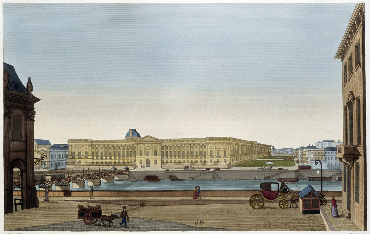 Louvre ve Sol Yakadaki Pont des Arts