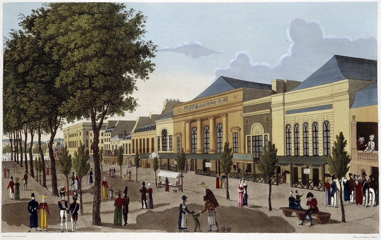 Amigue-Comique ve Gaîeté tiyatrolarının görünümü - Courvoisier tarafından “” Paris