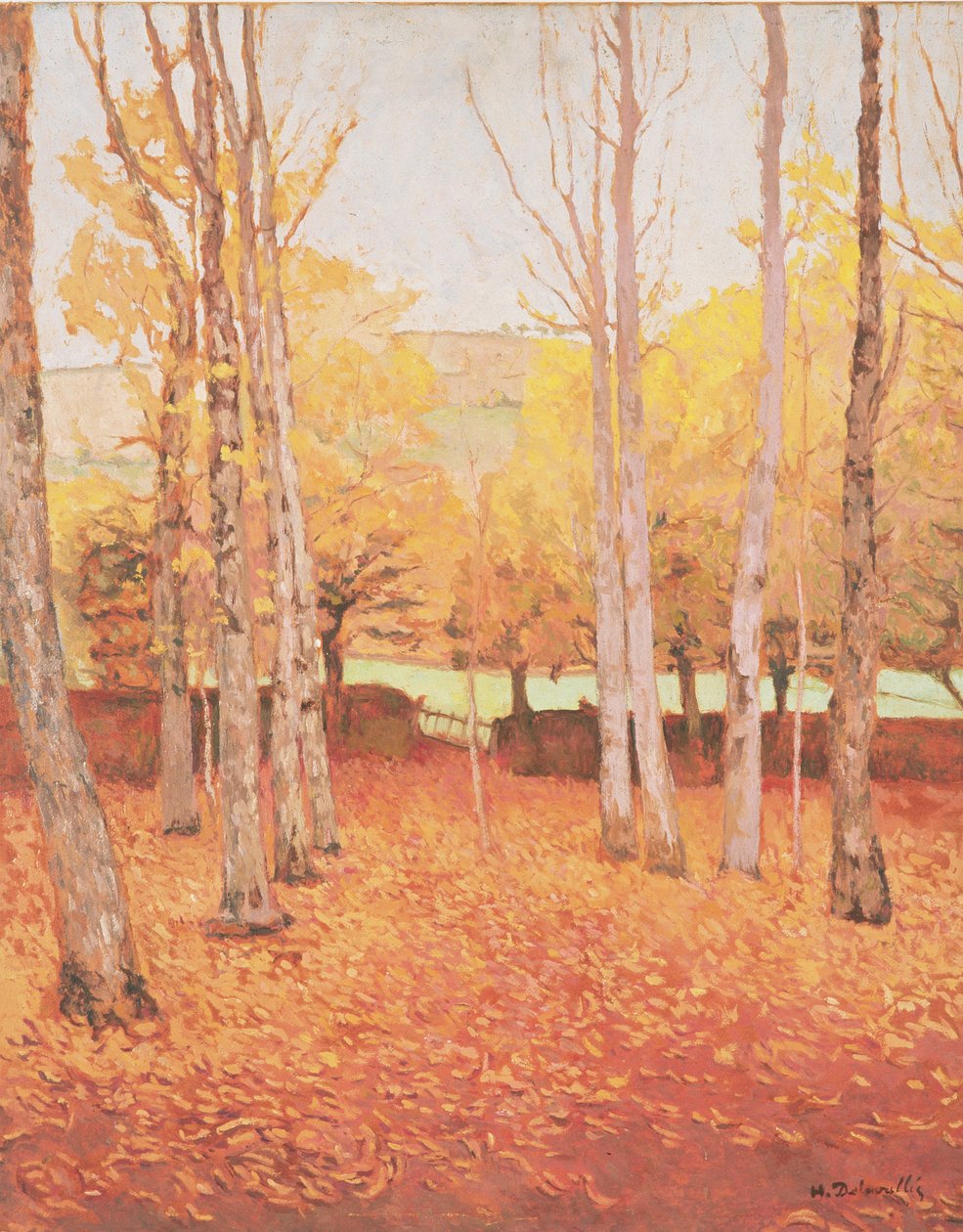 Sonbahar, 1930 (tahta) by Henri Delavallee