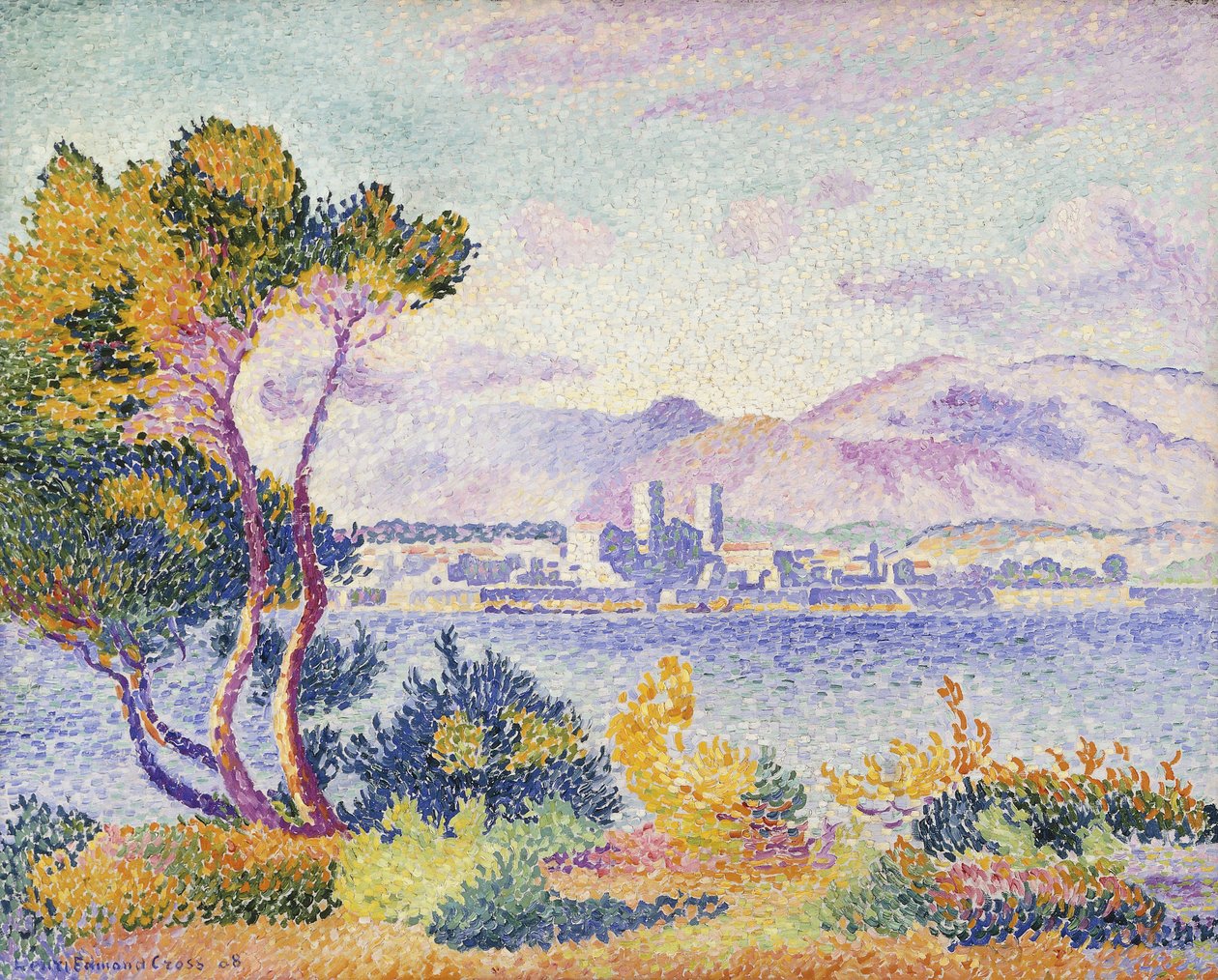 Antibes, Öğleden Sonra, 1908 by Henri Edmond Cross