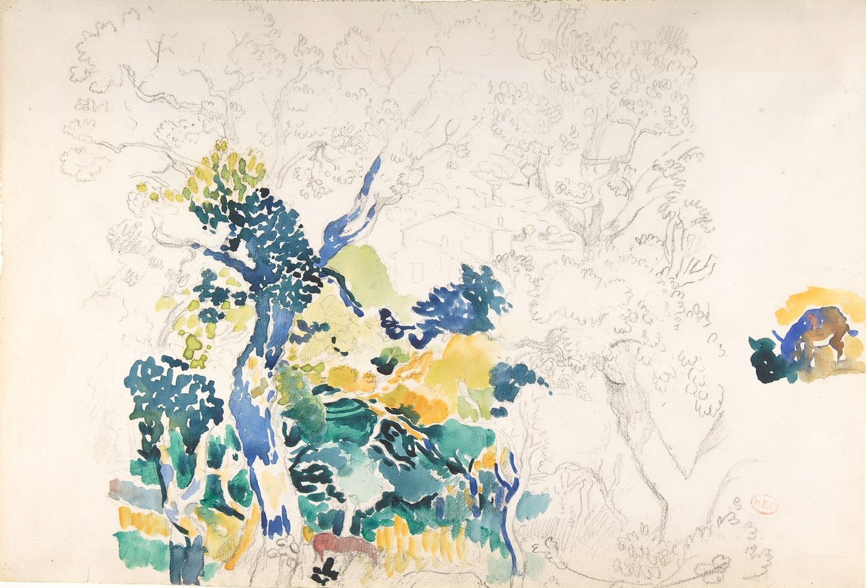 Manzara, n.d.. by Henri Edmond Cross