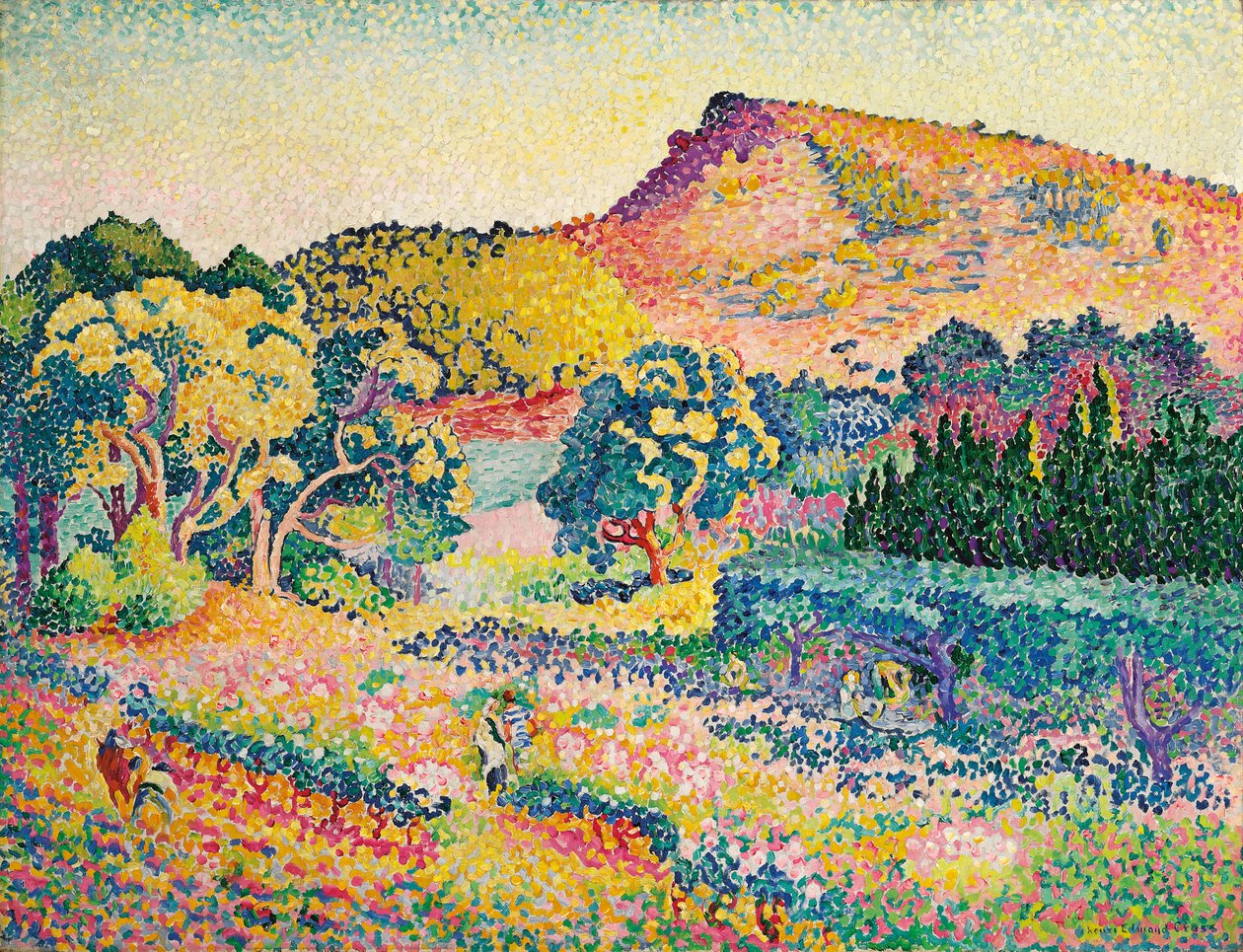 Le Cap Negre ile Manzara; Cape Negre ile manzara, 1906 by Henri Edmond Cross