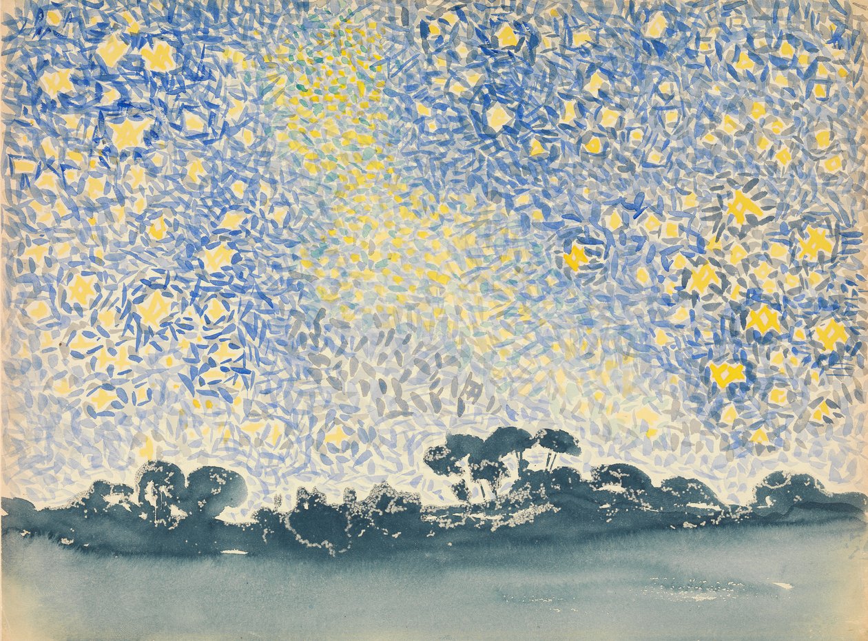 Yıldızlı Manzara, ca. 1905-1908. by Henri Edmond Cross