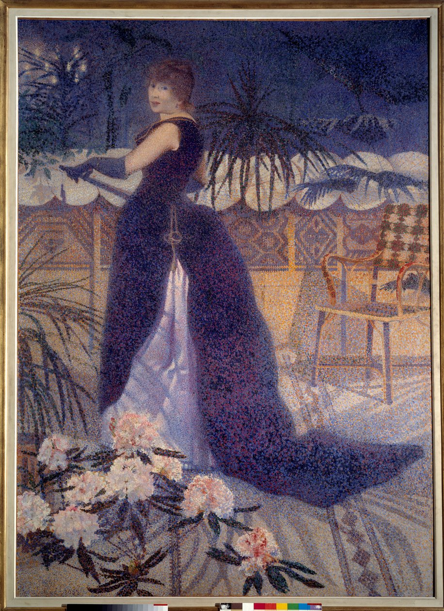 Bayan Hector Fransa (1849-1933). Henri Delacroix Dit Cross (Henri Edmond Cross) tarafından yapılan boyama (1856 - 1910) by Henri Edmond Cross
