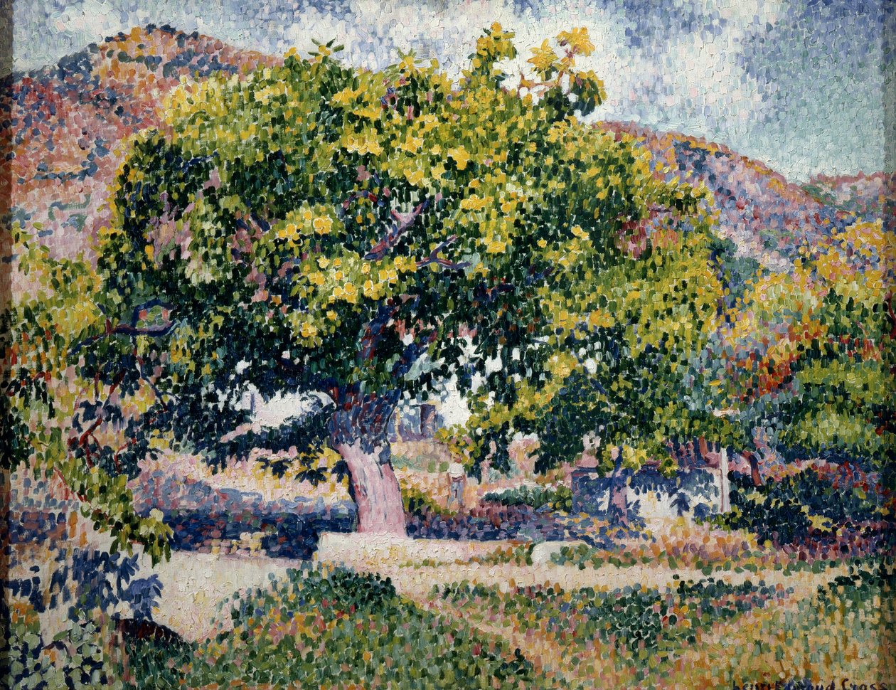Evimin yakınında, 1906. by Henri Edmond Cross
