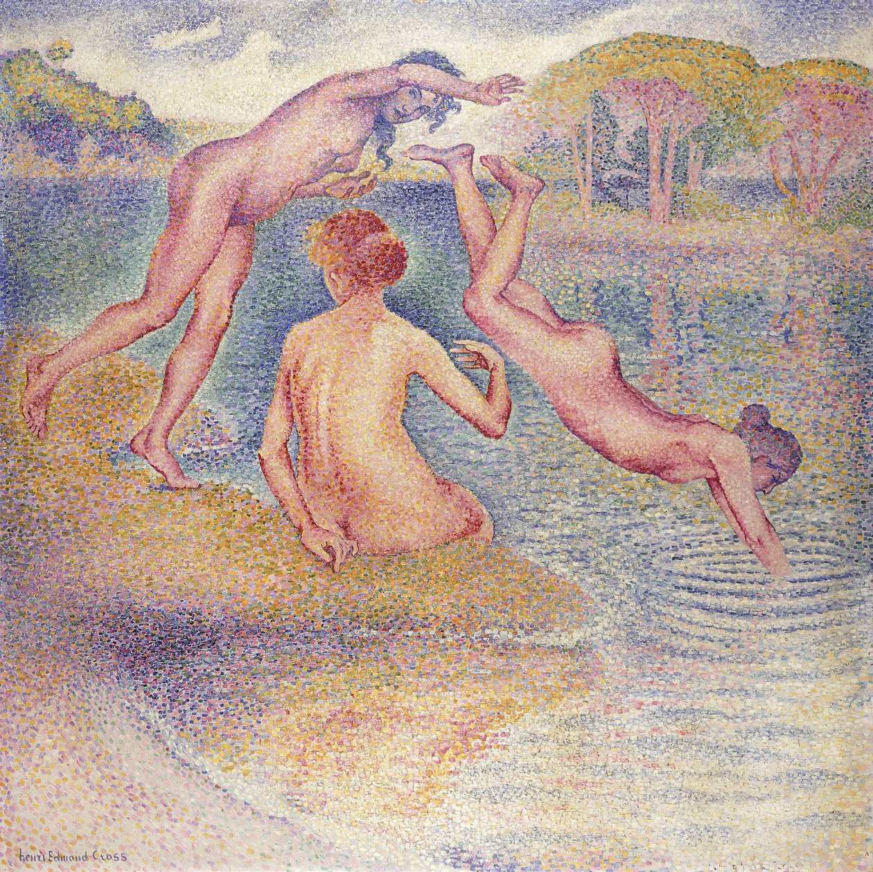 Yıkananlar by Henri Edmond Cross