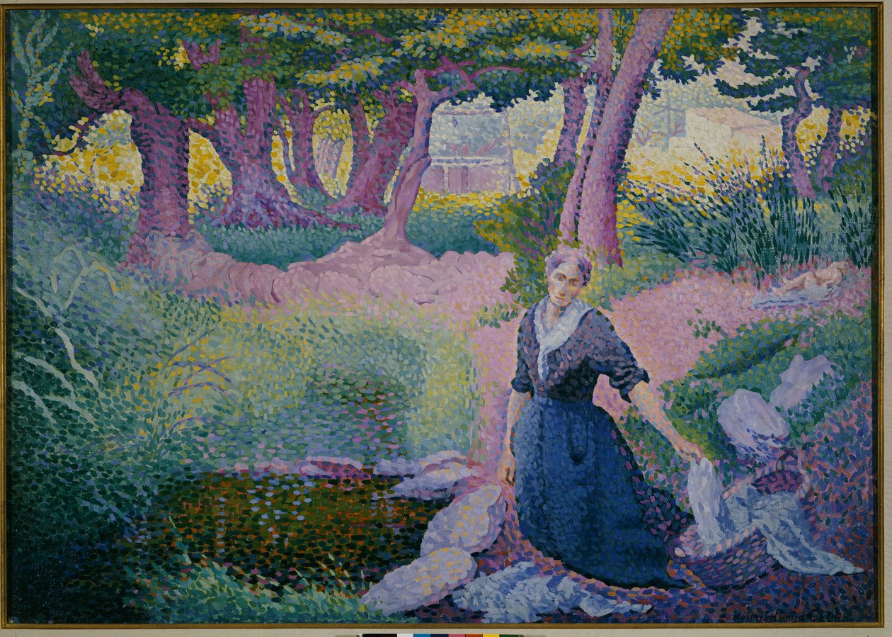 Çamaşırcı Kadın, 1895-96 by Henri Edmond Cross
