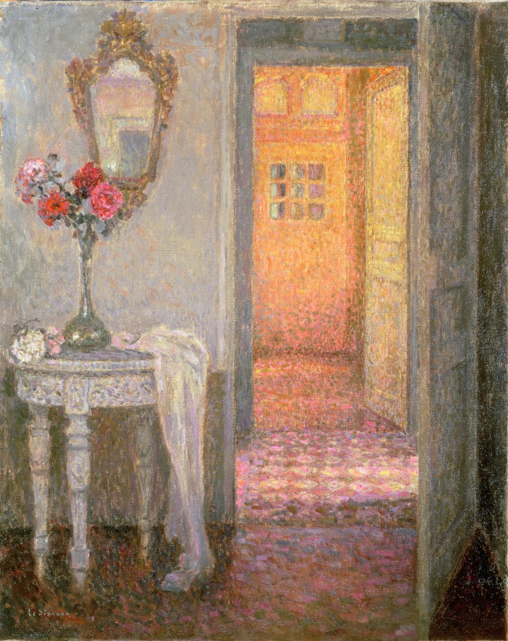 Bir Koridorun İçi by Henri Eugene Augustin Le Sidaner