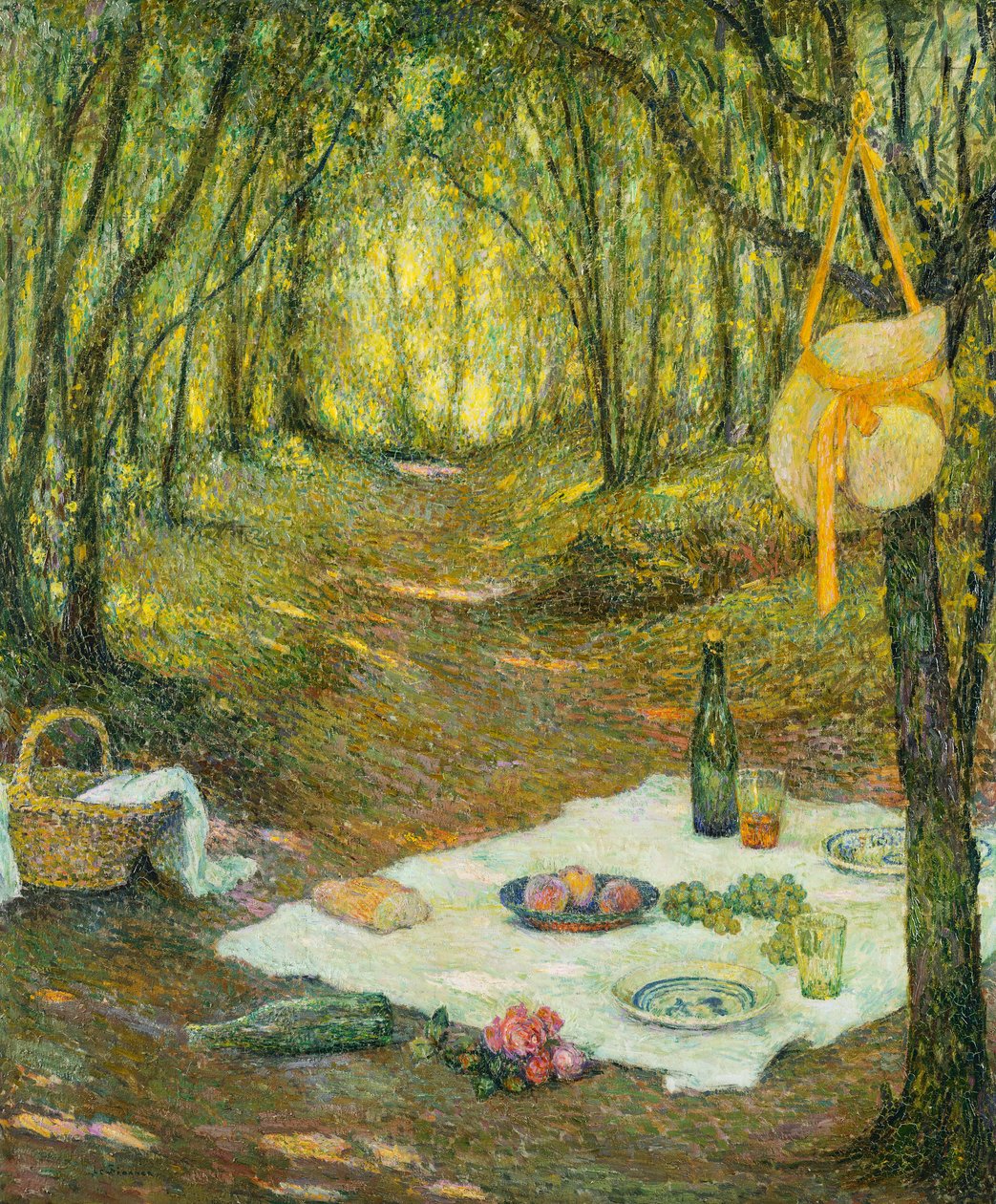 Gouter sous Bois, Gerberoy by Henri Eugene Augustin Le Sidaner