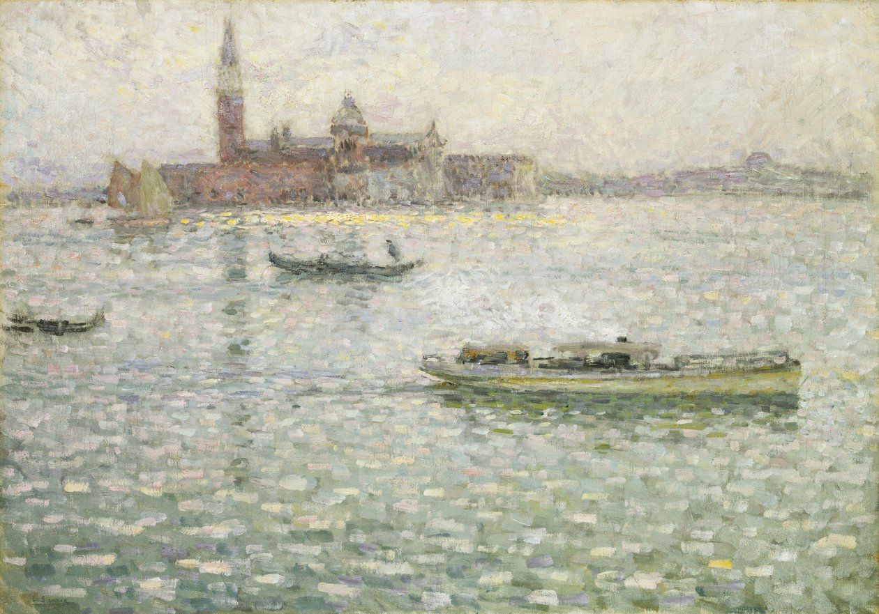 San Giorgio Maggiore, Venedik by Henri Eugene Augustin Le Sidaner