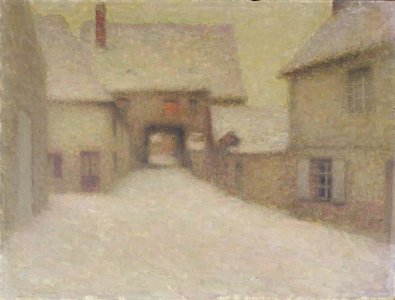 Kar, Eski Köy, Gerberoy, 1902 by Henri Eugene Augustin Le Sidaner