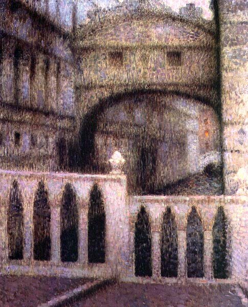İç Çekme Köprüsü by Henri Eugene Augustin Le Sidaner