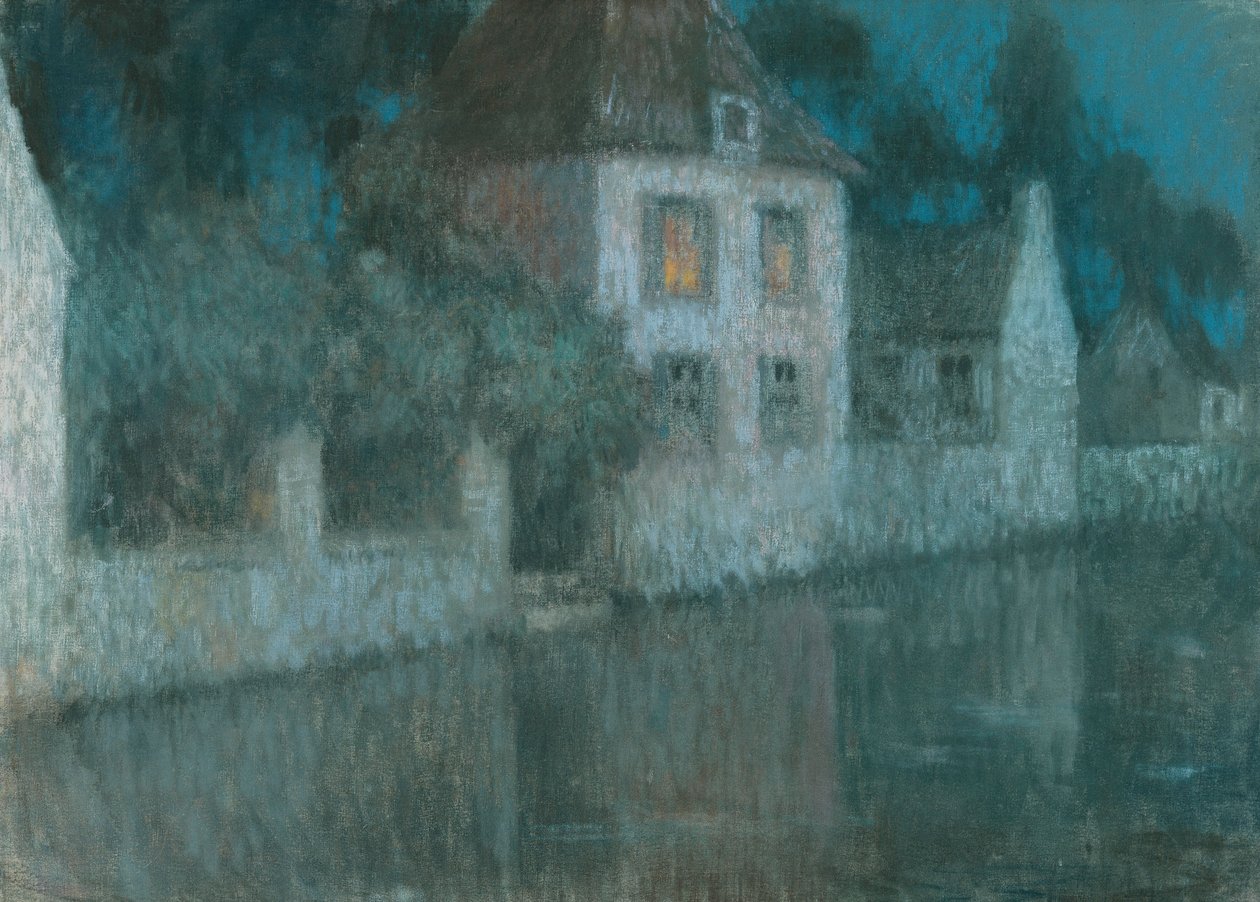 Nemours Kanalı; Le Canal ve Nemours by Henri Eugene Augustin Le Sidaner