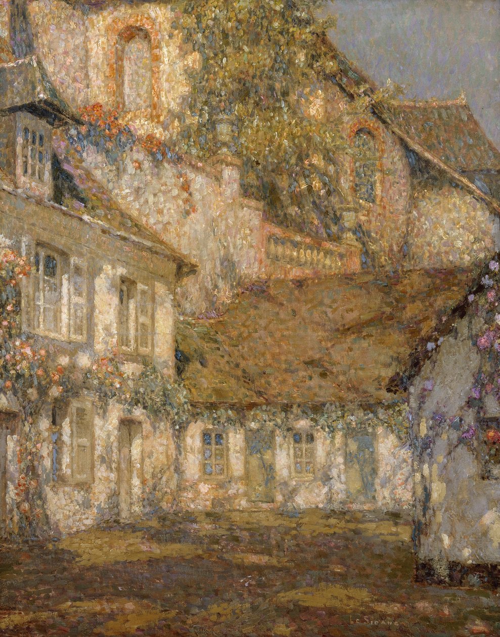 Kilisenin Altındaki Ev; Kilisenin altındaki ev by Henri Eugene Augustin Le Sidaner