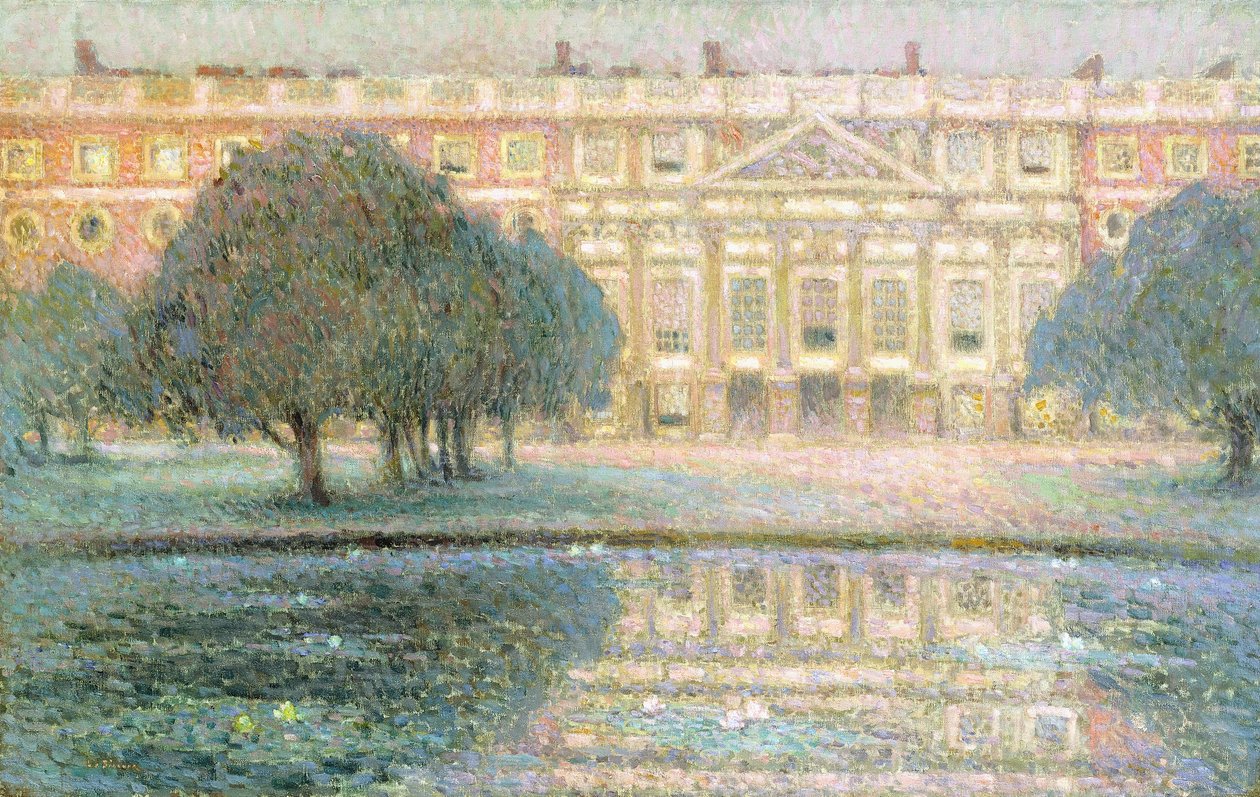 Saray, Yaz Sabahı (Hampton Court) by Henri Eugene Augustin Le Sidaner