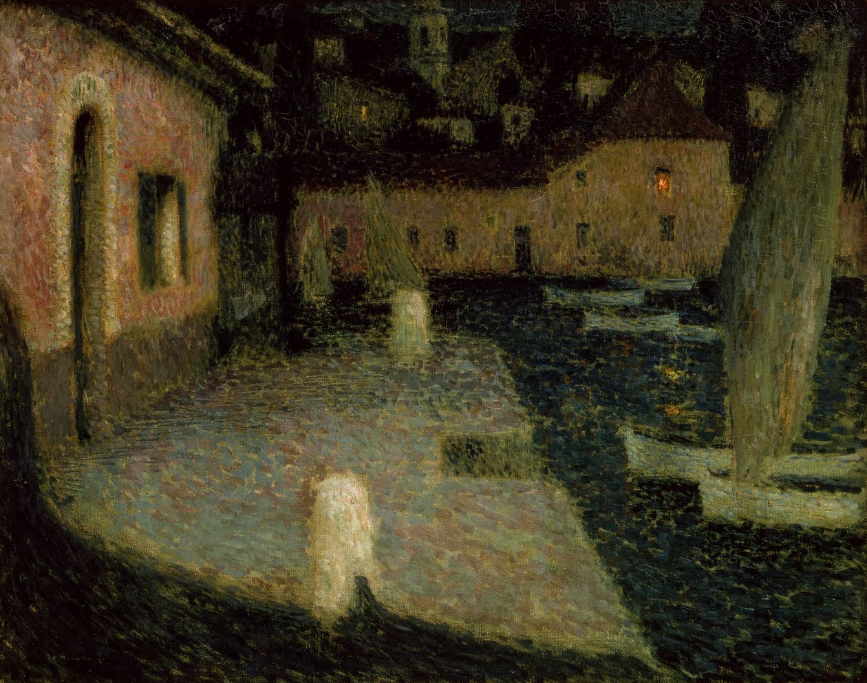 Küçük Liman, Alacakaranlık (tuval üzerine yağlı boya) by Henri Eugene Augustin Le Sidaner