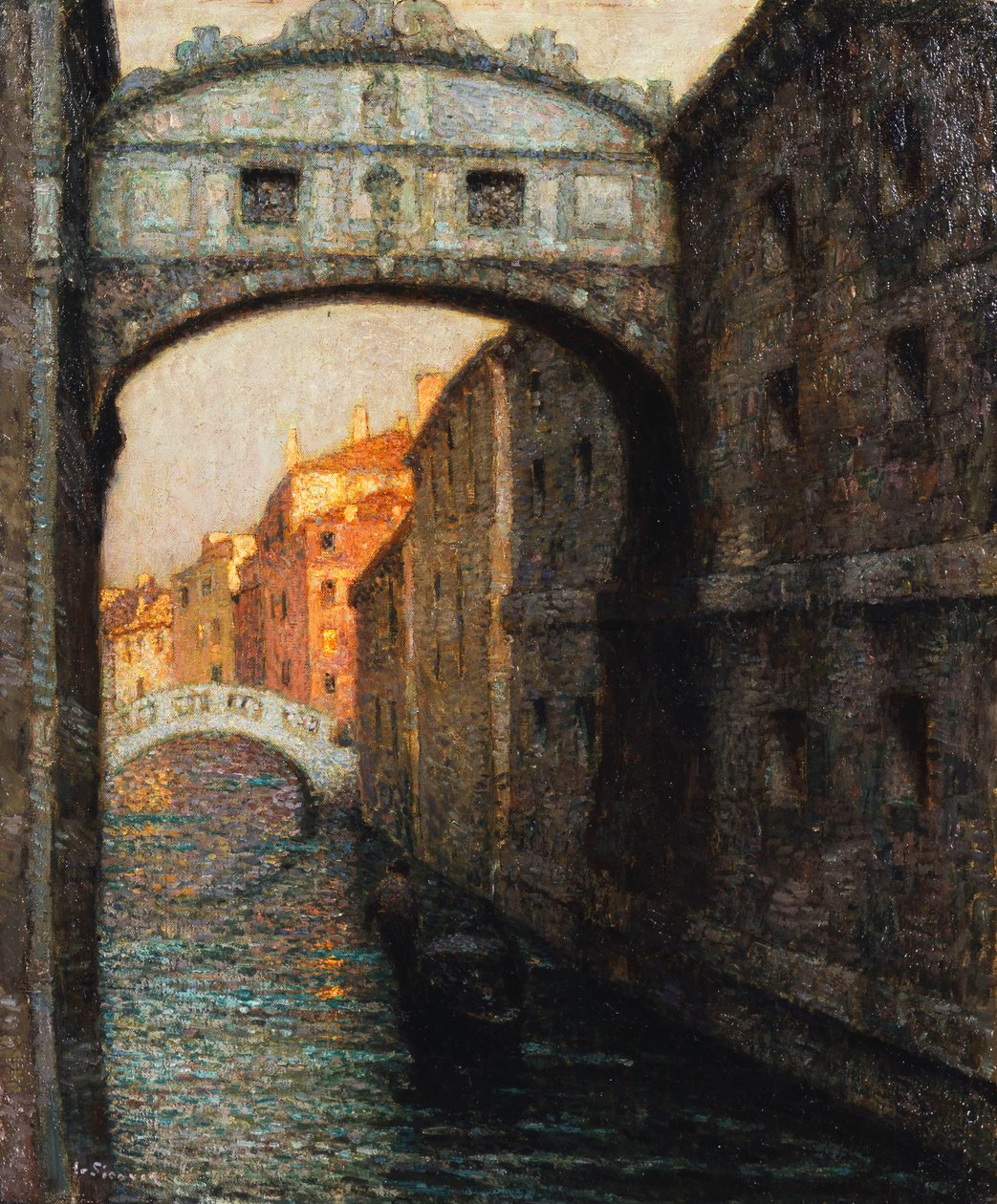 Venedik - Ahlar Köprüsü; Venedik - Ahlar Köprüsü by Henri Eugene Augustin Le Sidaner