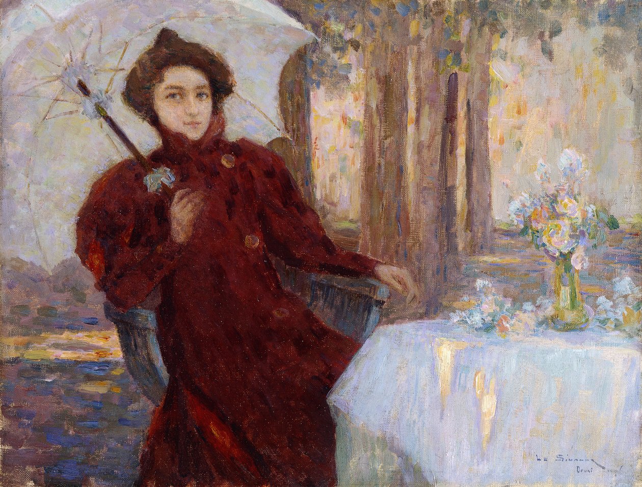 Şemsiyeli Kadın; Femme a l