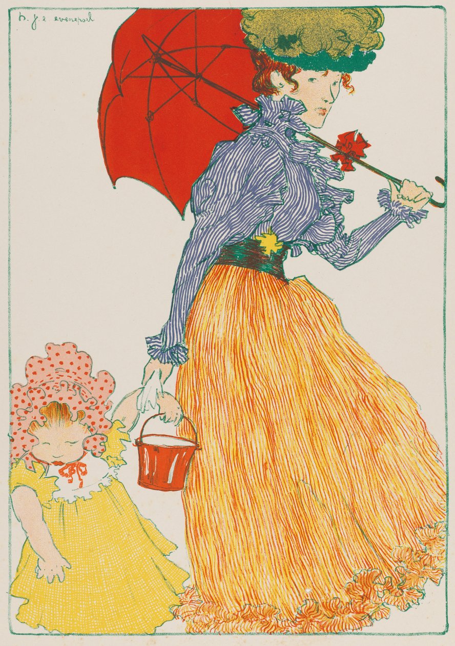 Meydanda, 1897. by Henri Jacques Edouard Evenepoel