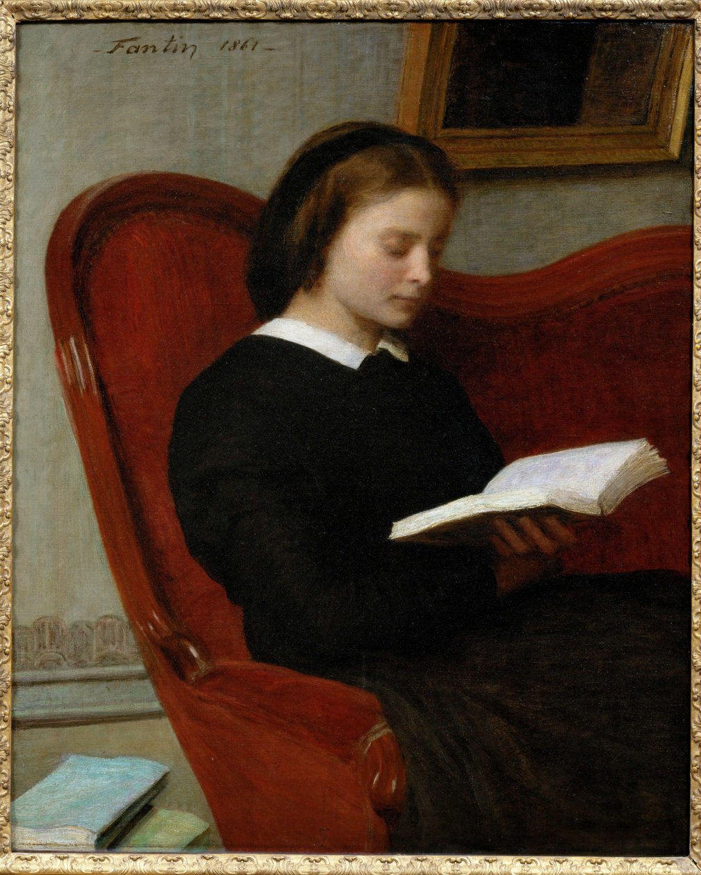 La liseuse - Okuyucu by Henri Fantin-Latour