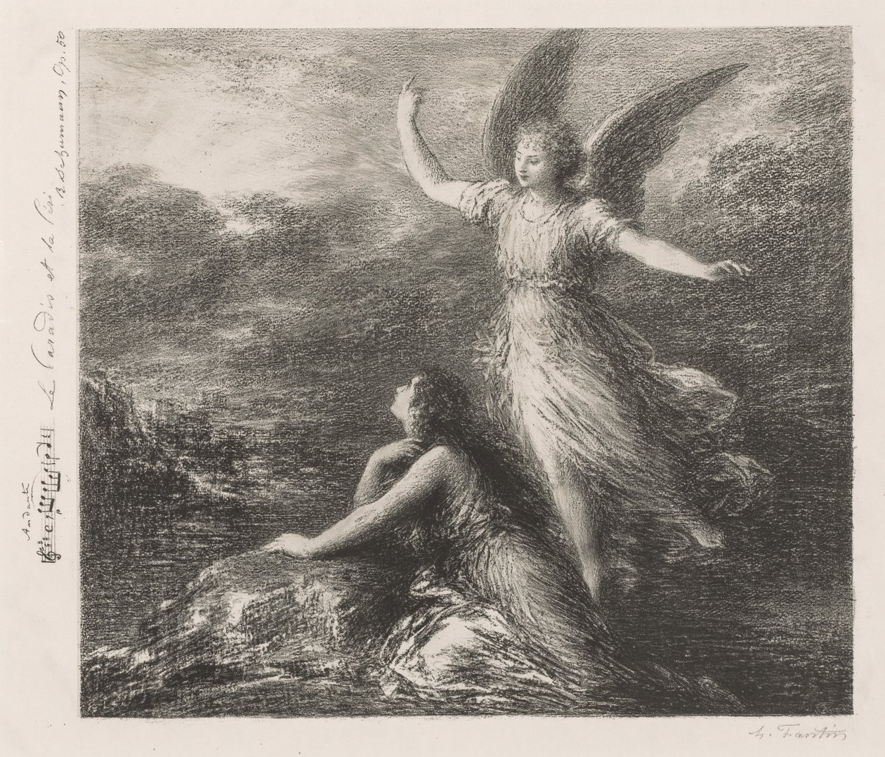 Cennet ve Peri by Henri Fantin Latour